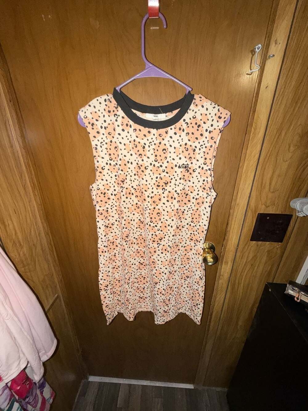 Vans Women's Size L Leopard Print Sleeveless Tank Dress